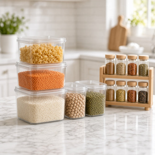 Kitchen organiser bundle in use